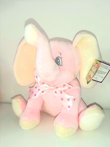 peluche elefante rosa