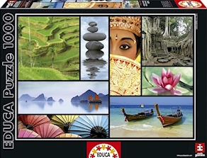 Puzzle educa 1000 piezas, colores de Asia