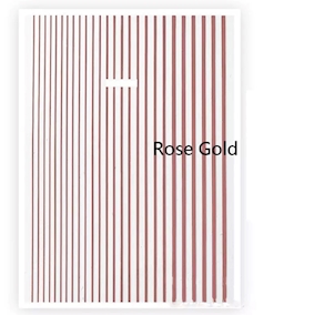 Cintas adhesivas de decoración Rose gold