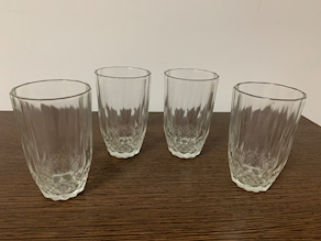 Vasos de cristal tallado (4 uds.)