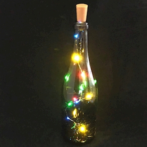 Botella Alcázar con tapón LED - Original idea para regalo