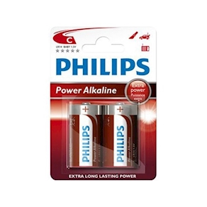 Pilas alcalinas C Philips