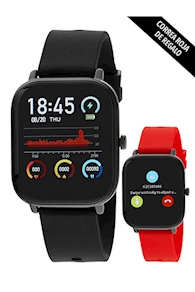 Reloj Marea Smart Negro-Rojo Bluetooh 5800601